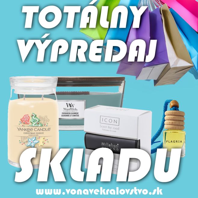 🛍️ Totálny výpredaj Voňavého kráľovstva! 💥 Pre vaše zmysly aj domov! 🌸🕯️ Príďte si pre vône, ktoré vás zavedú do sveta...